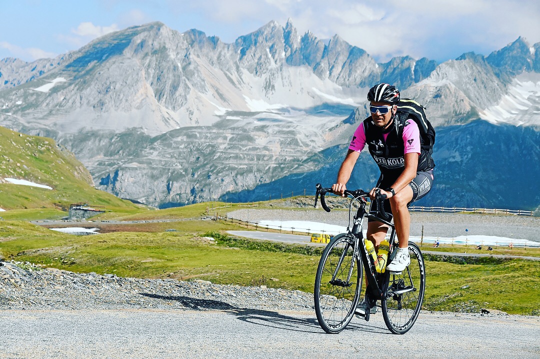 Cycling in high Alpine terrain